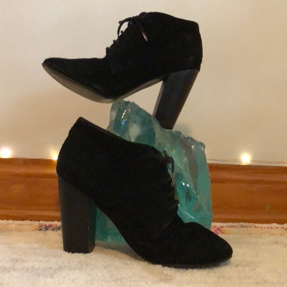 American Apparel witchy heeled boots.